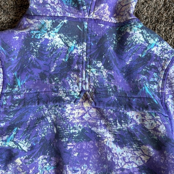 Ivivva by Lululemon Girls Zip Up Hoodie Purple Thumb Holes And Hood Size 14 - Picture 8 of 9